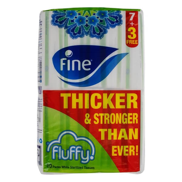 Fine Fluffy Facial Tissues 10's