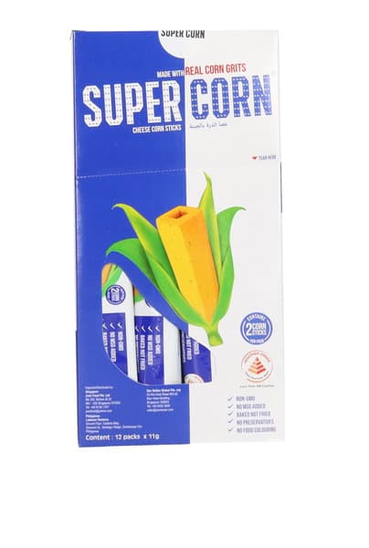 Supercorn Cheese Corn Sticks 12X11G