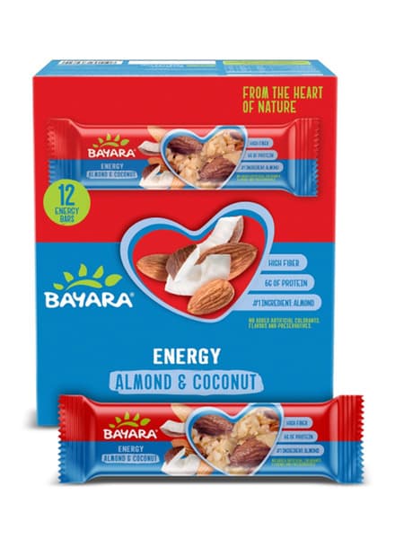 Bayara Almond & Coconut Energy Bars 40G