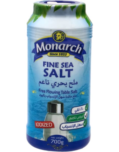 Monarch Fine Table Sea Salt 700G