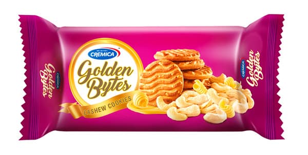 Cremica Golden Bytes Cashew Cookies 90G