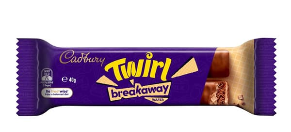 Cadbury Twirl Breakaway Chocolate Bar 40G