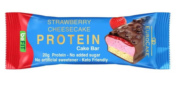 Eurocake Strawberry cheesecake Protein Cake Bar 65G