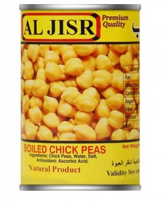 Al Jisr Boiled Chick Peas 400G