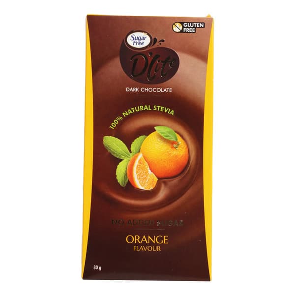 Sugar Free D'lite Dark Chocolate With Orange 80G