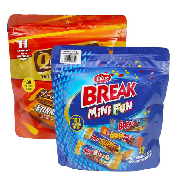 Tiffany Break Mini Fun 169.5G + Quanta Mini Snacking Mix Chocolate 164G