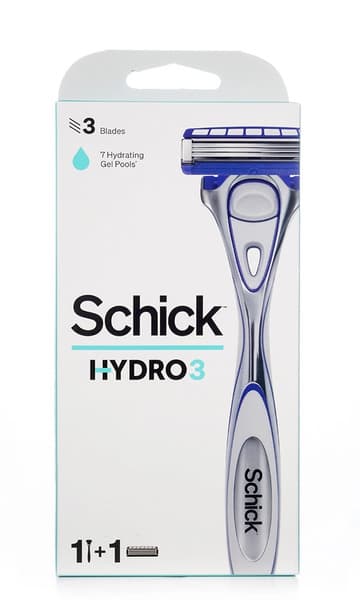 Schick Hydro3 Razor with 1 Refill Cartridge
