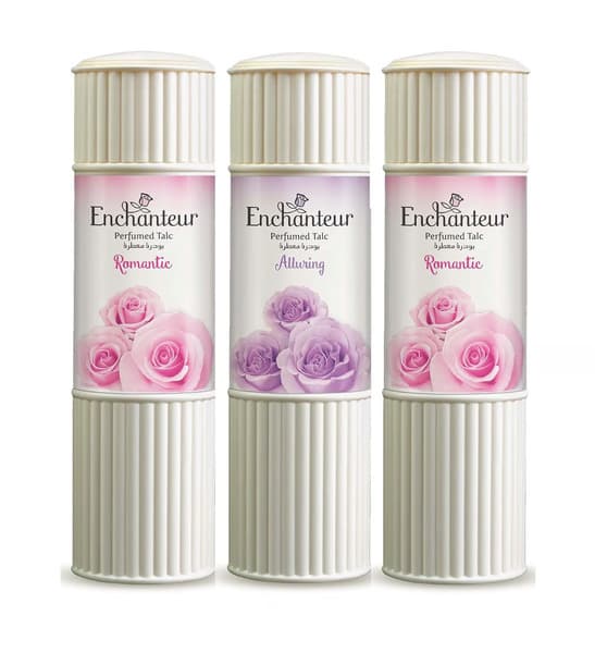 Enchanteur Perfumed Talc 3X225G