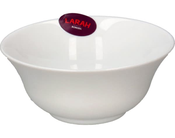 Borosil Larah Opal Plain White Soup Bowl 5"