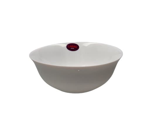Borosil Larah Opal Plain White Fruit Bowl 8"