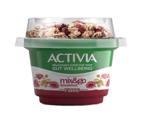 Activia Mix & Go Breakfast Raspberry Chia Granola Yogurt 150 g