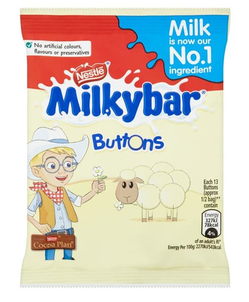 Milkybar Small White Chocolate Buttons Pouch 30G