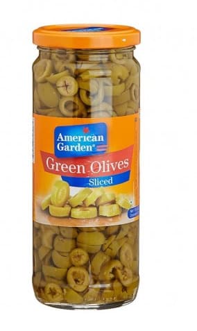 American Garden Green Olives Sliced 450G