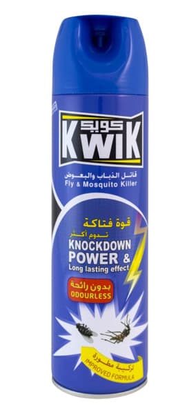 Kwik Flies & Mosquitoes Insect Killer Odourless Spray 400Ml