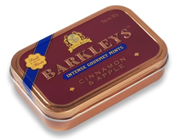 Barkleys Tastefully Intense Mints, Cinamon Apple 50G