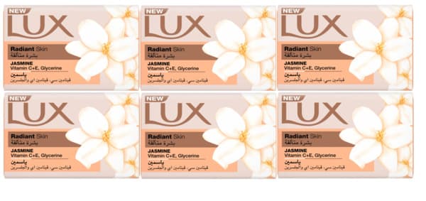 Lux Bar Soap Radiant Skin Jasmine 6X120G