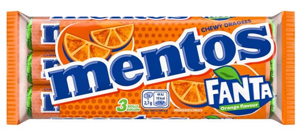 Mentos Fanta Orange Flavour 3x37.5G