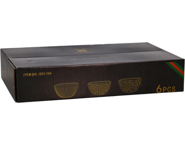 City Footed Bowl Set 6's - 10X5.5Cm