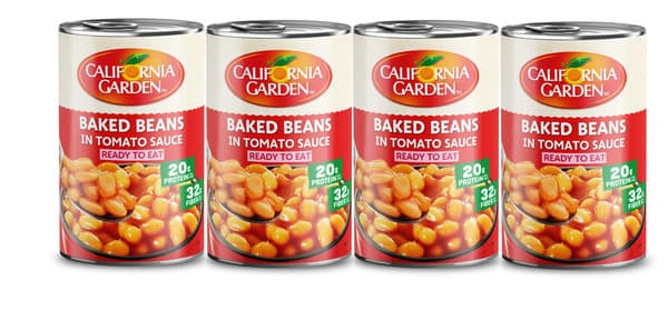 California Garden Baked Beans In Tomato Sauce 4X420G
