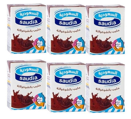 Saudia Chocolate Milk 6X200Ml