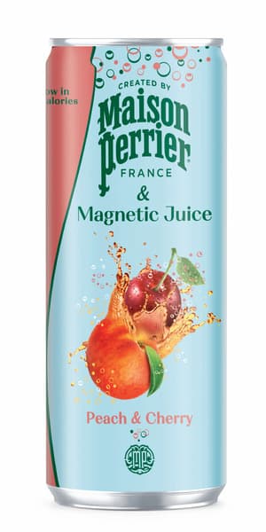 Maison Perrier Magnetic Juice Peach & Cherry Can 250Ml