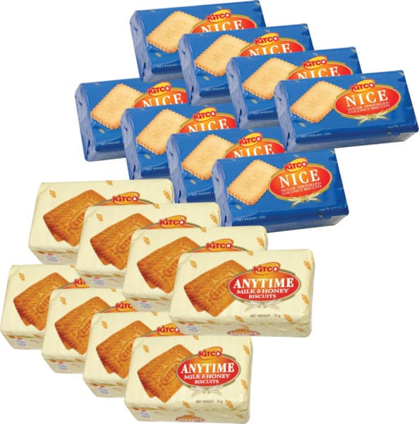 Kitco Anytime Biscuit 8X75G + Nice Biscuit 8X60G