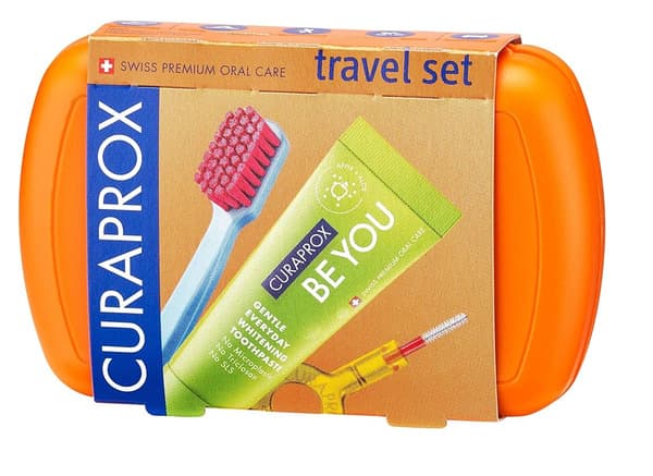 Curaprox Travel Set Toothbrush Orange + Toothpaste 10Ml