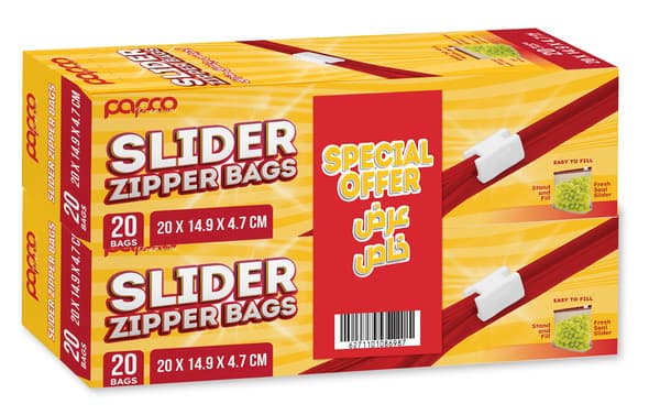 Papco Premium Small Slider Zipper Bags
