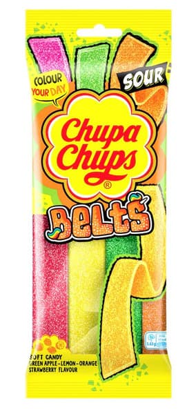 Chupa Chups Mix Flavour Sour Belts 90G