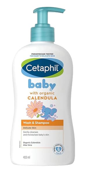 Cetaphil Baby Calendula Wash & Shampoo Organic Calendula 400Ml