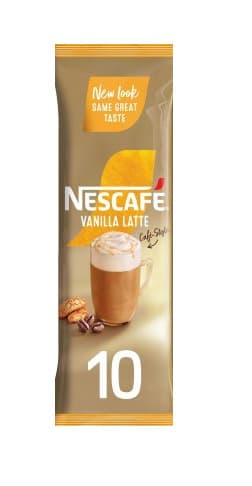 Nescafe Gold Vanilla Latte Instant Coffee 10X18.5G