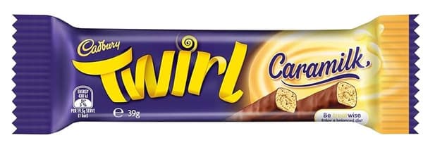 Cadbury Twirl Caramilk Chocolate 39G