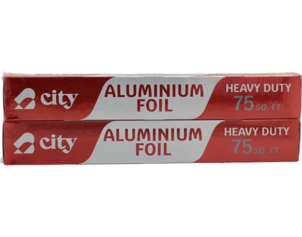 City Heavy Duty Aluminium Foil 75 Sq Mtr