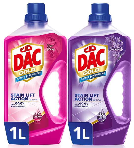 Dac Gold Disinfectant Rose 1L + Lavender 1L