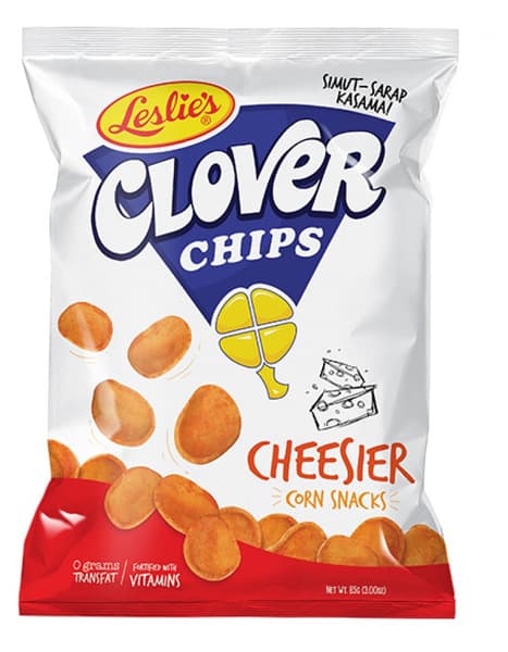Leslie's Clover Chips Cheesier Corn Snack 85 g