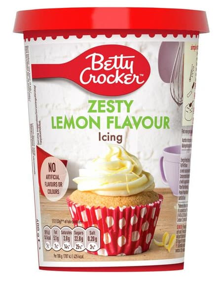 Betty Crocker Zesty Lemon Flavour Icing 400G
