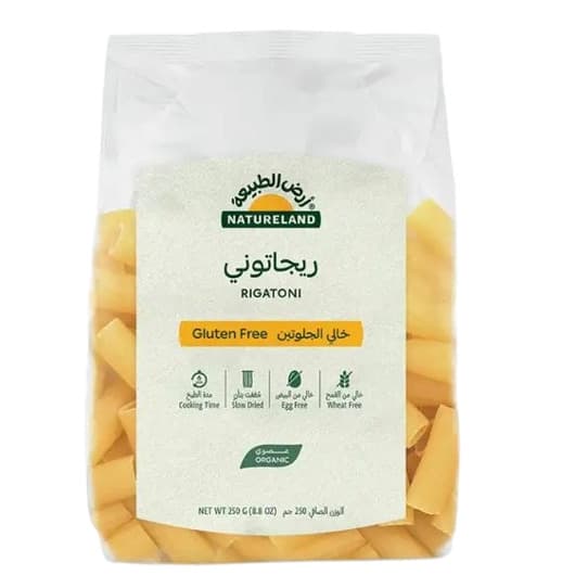 Natureland Gluten Free Rigatoni Pasta 250G