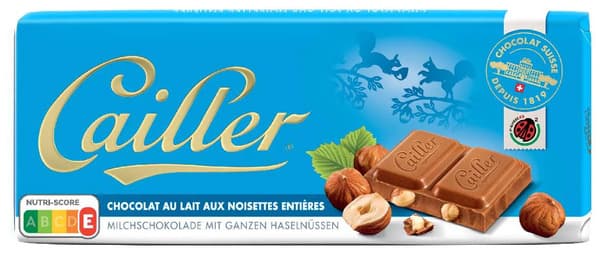 Cailler Hazelnut Milk Chocolate 100G