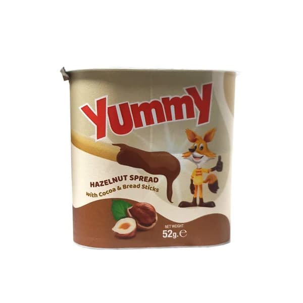 Yummy Hazelnut Spread With Cocoa & Breadsticks 52G