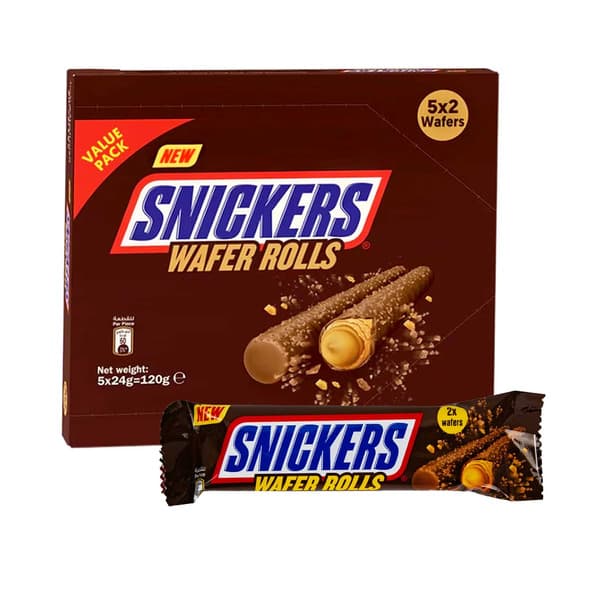 Snickers Wafer Rolls 5X24G