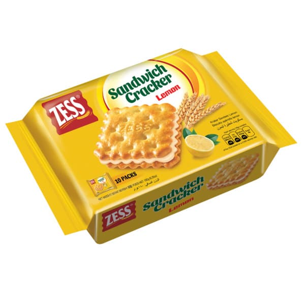 Zess Sandwich Crackers Lemon 180G