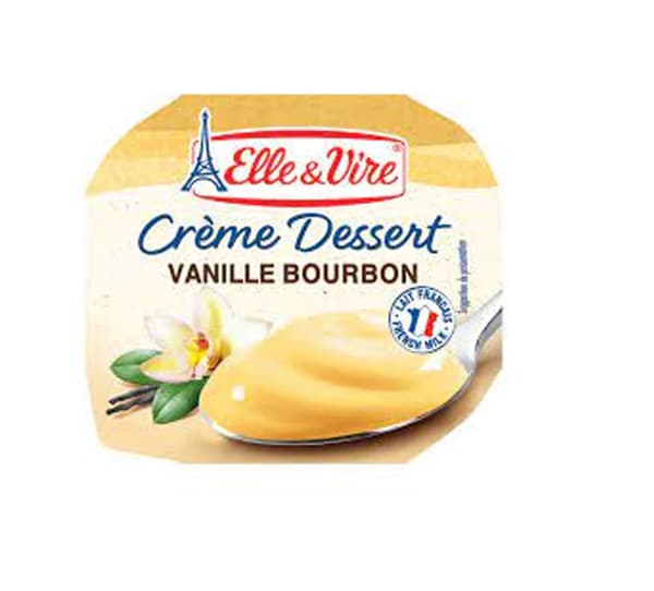 Elle & Vire Crème Vanilla Bourbon Dessert 100G