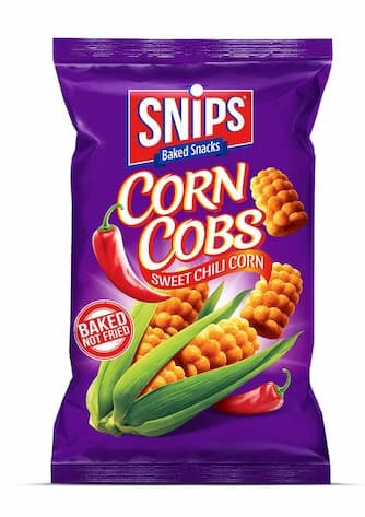Snips Sweet Chili Corn Cobs 125G