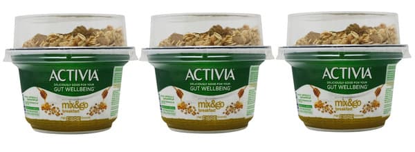 Activia Mix & Go Oat Honey Granola 3X170G