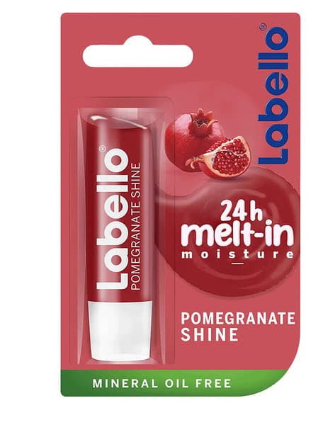 Labello 24H Moisturizing Pomegranate Shine Dark Red Tinted Lip Balm