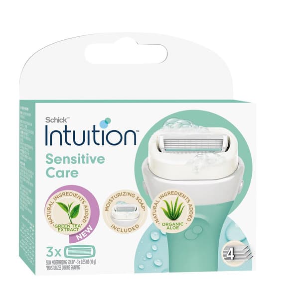 Schick Intuition Green Tea Sensitive Care Refill 3Pcs