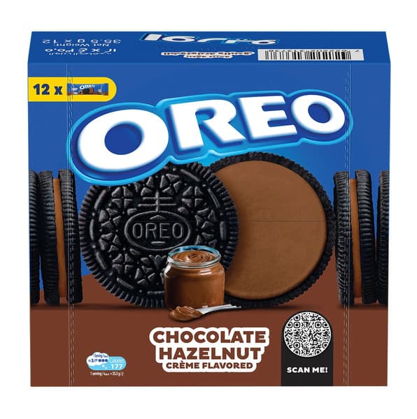 Oreo Chocolate Hazelnut Crème Flavoured Biscuit 35.5G