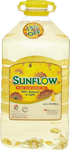 Sunflow Pure Sunflower Oil Bottle 5L