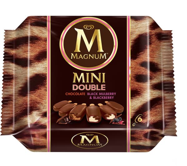 Magnum Mini Double Chocolate & Mulberry Ice Cream Sticks 6X345Ml