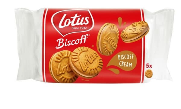 Lotus Biscoff Sandwich Biscuits With Cream 50G